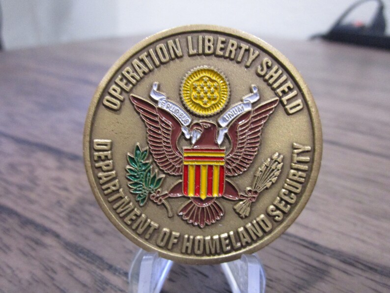 United States CBP Border Protection Liberty Shield Challenge Etsy