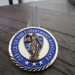 NYPD New York City Police Department  Office of the Department Advocate Challenge Coin #345G eby
