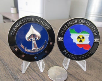 Central Intelligence Agency CIA Iran Mission Center Persia House Challenge Coin