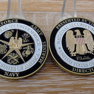 Moneda de desafío del director de la NSA sobre seguridad cibernética SIGINT CSS