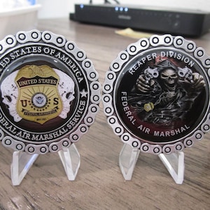 Federal Air Marshal FAM FAMs Reaper Division Challenge Coin