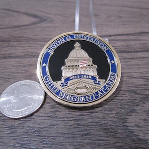 California State Assembly Chief Sergeant at Arms Bryon Gustafson Challenge Coin 544P et image 10