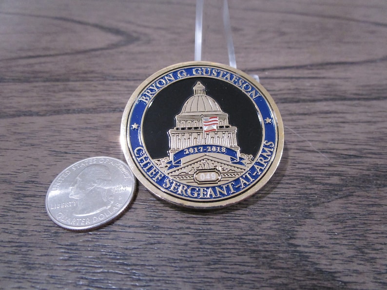 California State Assembly Chief Sergeant at Arms Bryon Gustafson Challenge Coin 544P et image 10