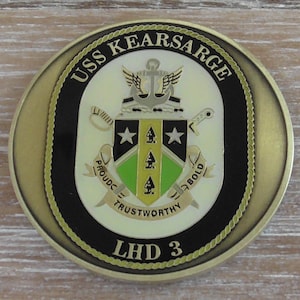 USN USS Kearsage LHD 3  Challenge Coin #157Y