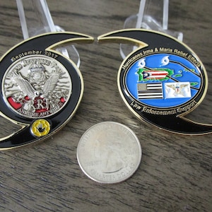Huragan Irma i Maria Relief Efforts RRT Rapid Response Team Challenge Coin