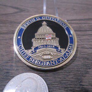 California State Assembly Chief Sergeant at Arms Bryon Gustafson Challenge Coin 544P et image 7