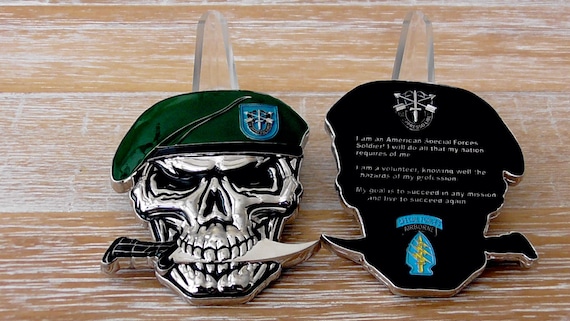 US Army 19th SFG(A) Special Forces Group Green Berets Creed