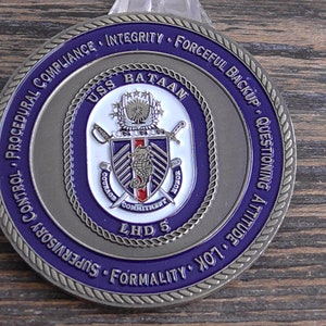 USN USS Bataan LHD 5 Commanding Officer Challenge Coin #213T