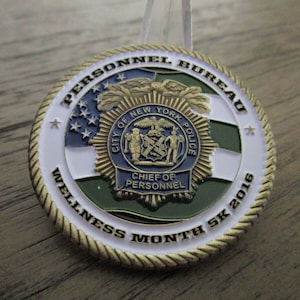 NYPD Cyclones Personnel Bureau Employee Assistance Unit Chief Of Personnel Challenge Coin #525B