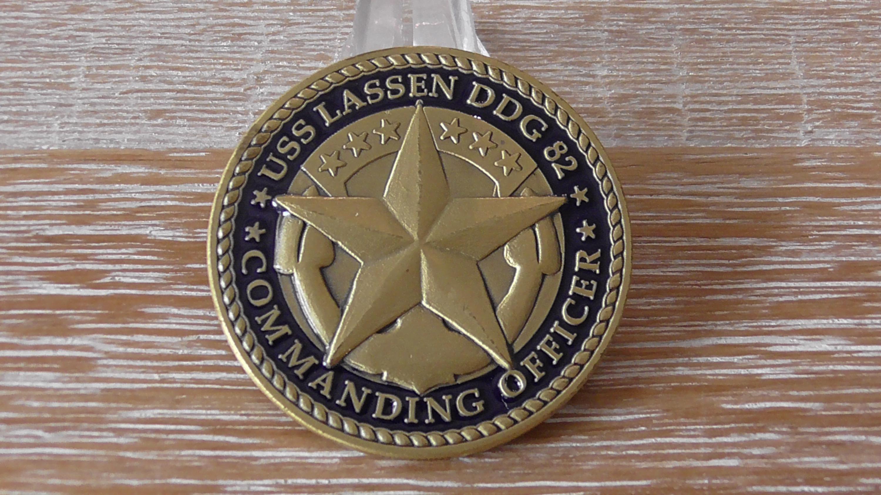 United States Navy USS Lassen DDG 82 Commanding Officer Challenge