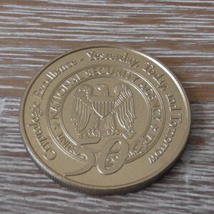Vintage NSA National Security agency 50 Years 1952 - 2002 Challenge Coin #159U