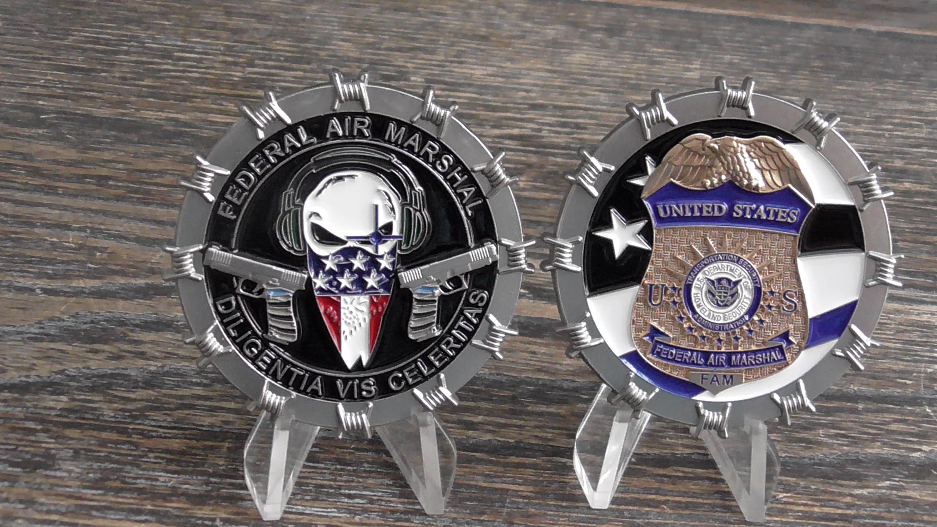 Federal Air Marshal FAM Fams Skull Speed Accuracy Power