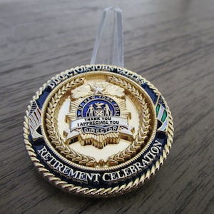 NYPD Director John Valles Retirement Celebration Challenge Coin #983B