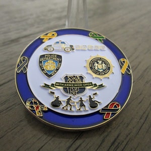 NYPD Patrol Borough Brooklyn North 5K Walk Run Wheel Challenge Coin ...