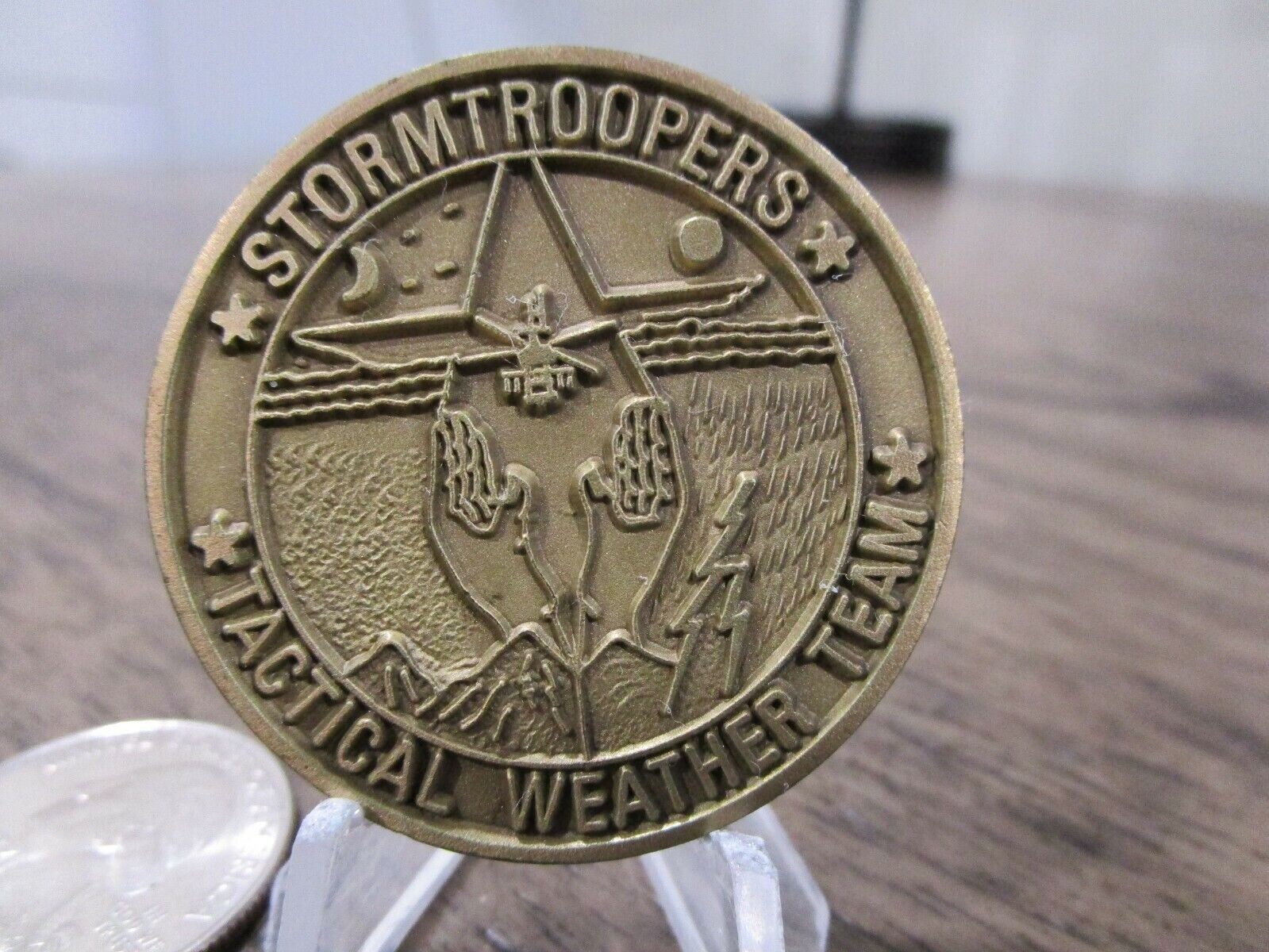 USAF タクティカル ウェザー チーム ストームトルーパー 北朝鮮 & 韓国 チャレンジ コイン #361L