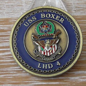 USN USS Boxer LHD 4 Challenge Coin #B227