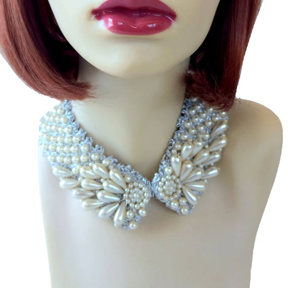 Beautiful Vintage beaded Peter Pan Collar
