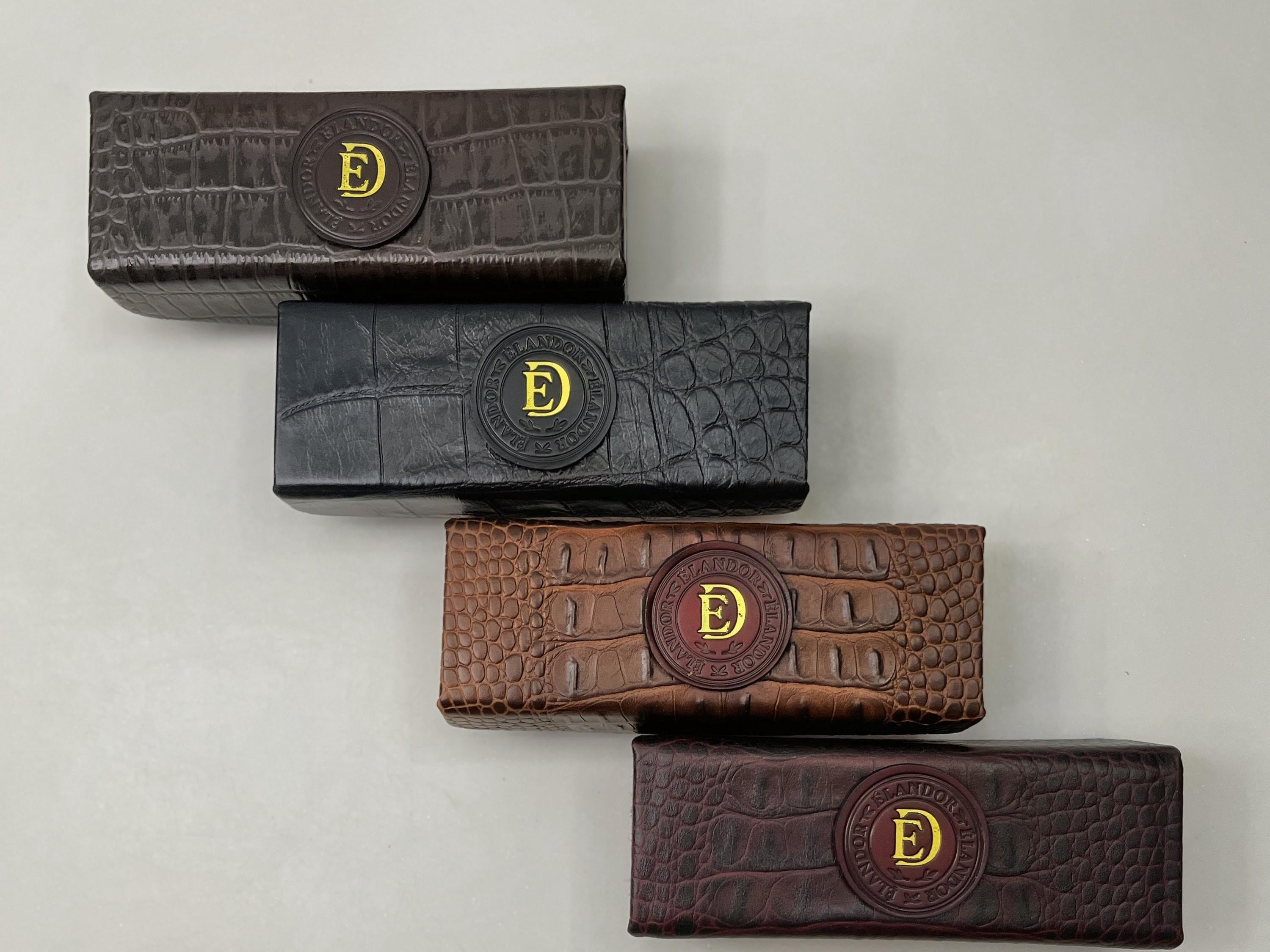 Handmade Leather Eyewear Case Genuine Leather Luxury Glasses Holder Élan d'Or