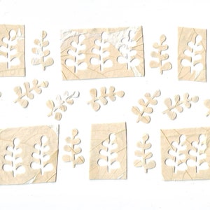 Feuilles pressées (jeu). Herbier. Vert. Pour Oshibana, Cartes, Scrapbooking, Décoration, Bijoux, Design