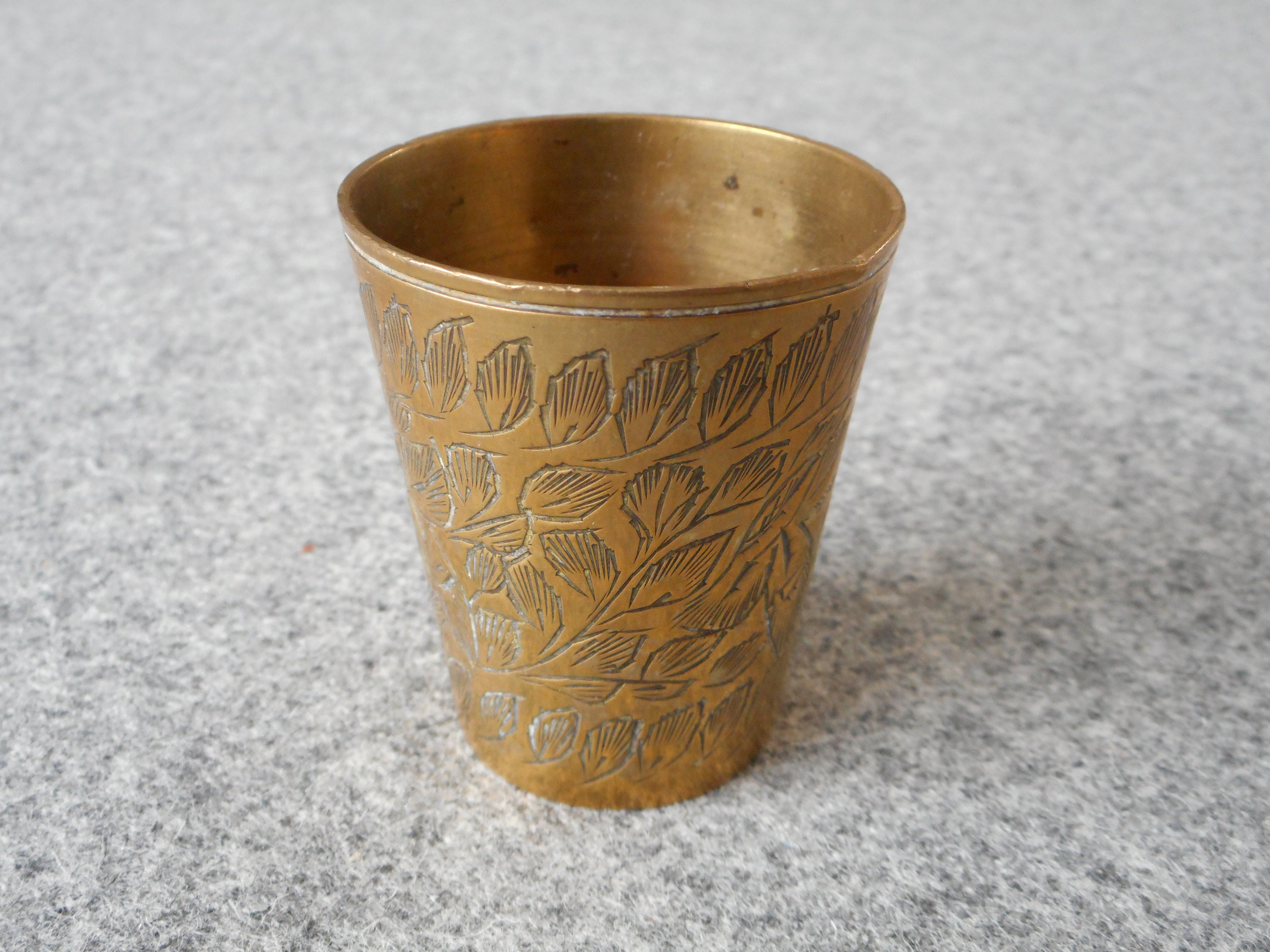 BRASS Little CUP From INDIA D10/2171 