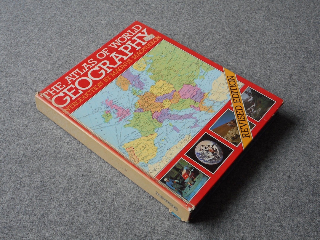 1984 Atlas of World Geography Book Sz/2321 - Etsy