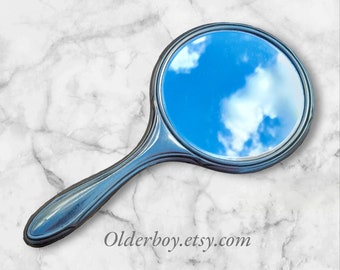 Rare Vintage Silver Plated EPNS Hand Mirror from 1900 - Old World Glamour F03/2376