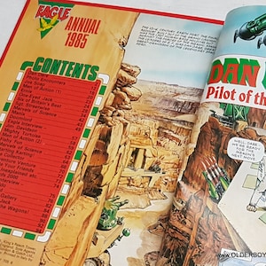 Comics magazine EAGLE Annual 1985 collectible magazine British children&#39;s British comics periodical collectible comics  book sz/609