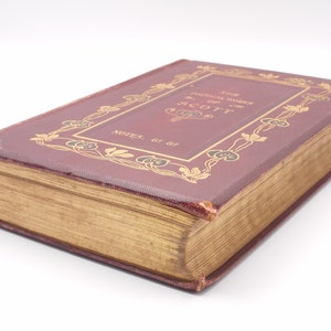 c.1903 vintage book, The Poetical Works of sir Walter Scott, collectible book  sz/1743