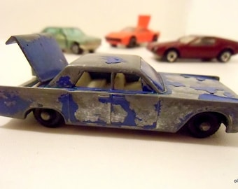 Vintage Diecast Cars Set:1970 Lincoln Continental, 1970s Ferrari GTO, 1979 BMW 733, 1979 Turismo Die-cast D1/1080