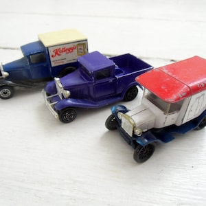 Rare Vintage Ford Models Set: Diecast Ford T & Ford A - Majorette, Matchbox, Kellog&#39;s - Collectible Cars  D6/1111