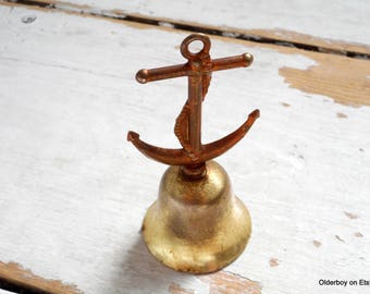 Anchor Bell small anker bell collectible bell copper alloy anchor bell little  bell with anchor little anchor bell A00/1273