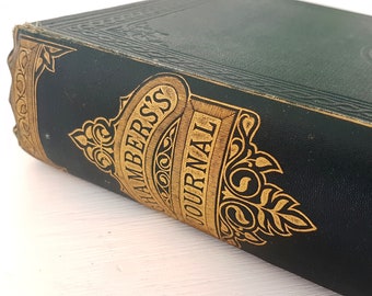 1896 Chamber's Journal: Antique Science & Arts Book, XIX Century
