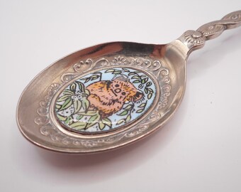 Vintage San Diego Zoo Silverplated Souvenir Spoon