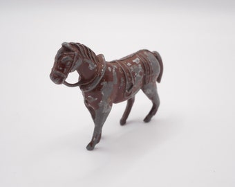 Figura de caballo vintage - Pequeña estatua decorativa de caballo de 5 cm sin portador A00/1924