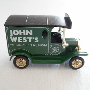 Car model Collectible Ford T diecast replica: John West&#39;s middle cut salmon, days gone series D10/2268