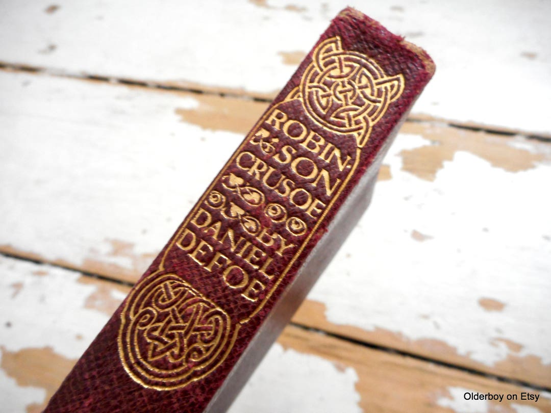 Vintage 1929 Robinson Crusoe Book by Daniel Defoe - Etsy