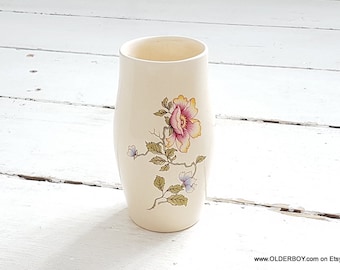 Old FLOWER VASE porcelain ceramic pot for flowers motif bowl for flowers  gift for girls flowerpot   vase O11/680
