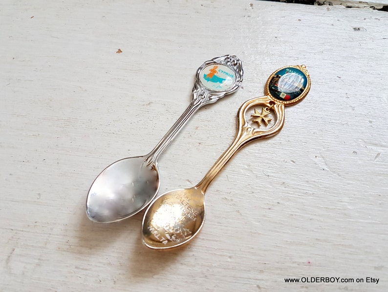 2 Spoons CYPRUS and MALTA Spoon Maltese Islands Teaspoon Etsy