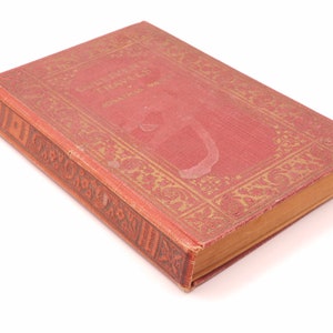 Rare c. 1930s Gulliver&#39;s Travels 1 & 2 Hardcover Book Red Collectible sz/1848
