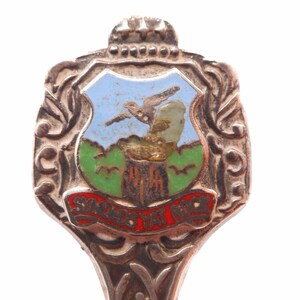 Symonds Yat Rock Vintage spoon / silverplated (old layer in poor condition) collectible tea Spoon from villlage in England // D10/1811