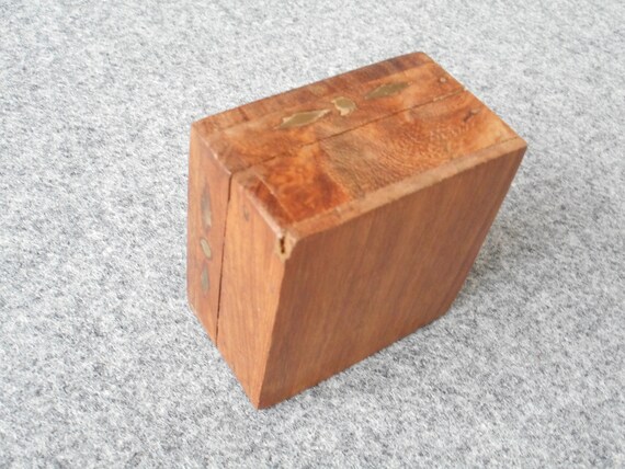 Grande Boîte à Bijoux En Bois Avec Incrustations Laiton - Neuf Avec étiquettes