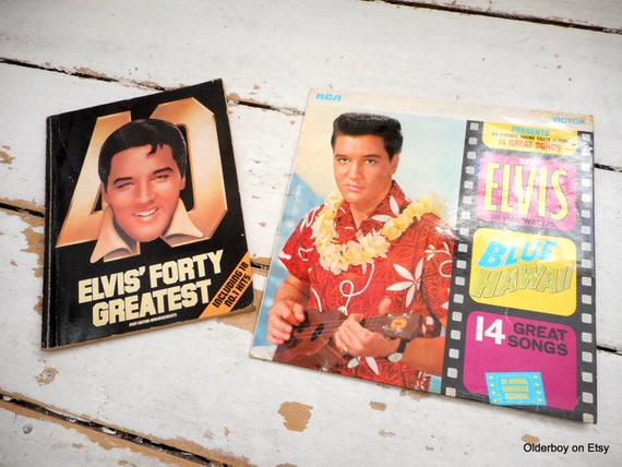 Vintage Elvis Presley Book & 'blue Hawaii' LP Vinyl Set - Etsy