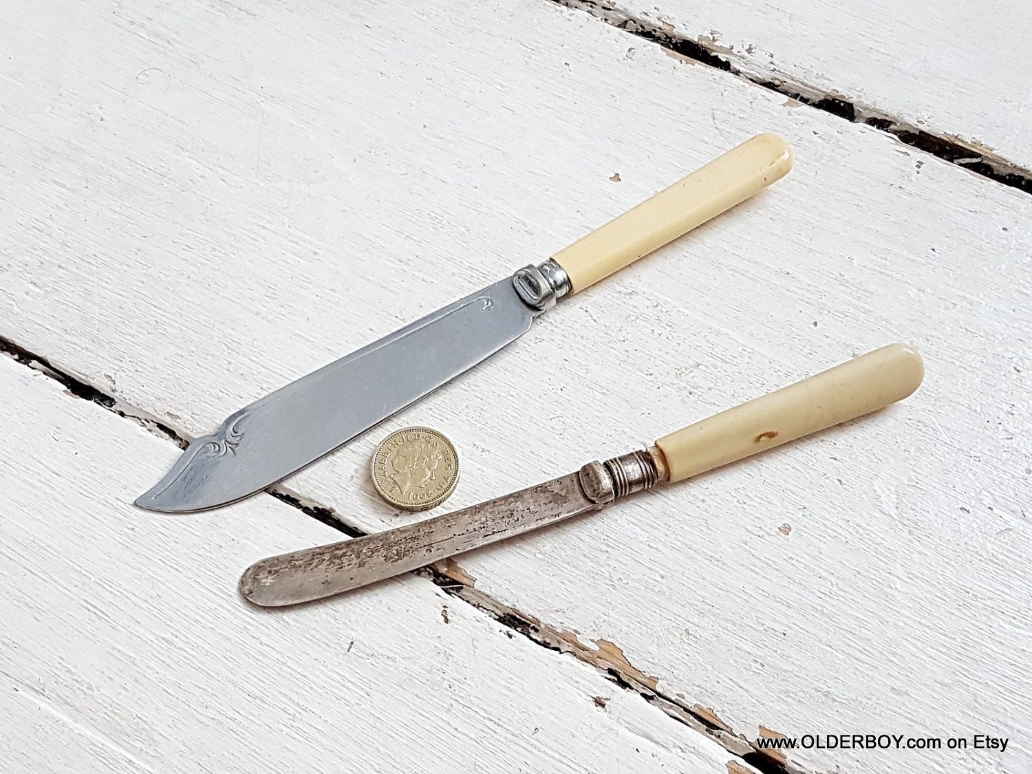 19001950s Vtg Butter knife and fish knife epns Cutlery EPNSR Etsy