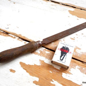 27 cm FILE  tool wooden metal vintage rusty file collectible file old file retro file decorative file I06/1331