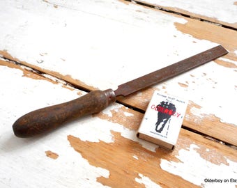 27 cm FILE  tool wooden metal vintage rusty file collectible file old file retro file decorative file I06/1331