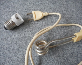 Retro Water Heater with Light Bulb Connection - Vintage Kitchen Appliance
