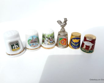 Thimbles Brussels Brugge madeira portugal cyprus tunisie collectible thimbles  P12/1553/1