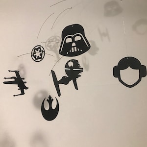 Star Wars Mobile...Star Wars Gift Nursery Baby Perfect gift enthusiast hanging maternity decor decoration tulipmobiles tulip mobile