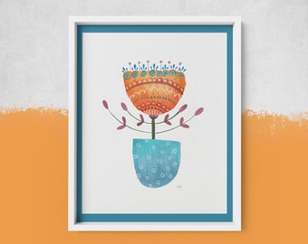 Day 25 Flower / Digital Print/ Wall Art