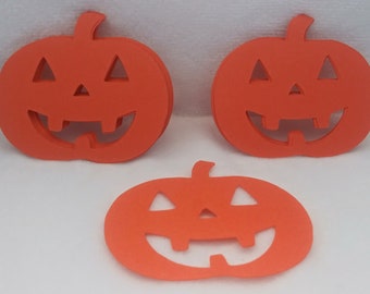 Halloween pumpkin cutout, paper pumpkin cutout, cardstock paper pumpkin cutout, Halloween paper cutout, goody bag cutouts, favor bag cutouts